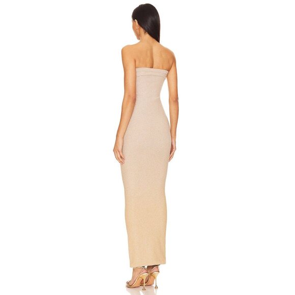WOLFORD Fading Shine Dress Gold Shine NWT $470 - Picture 3 of 6